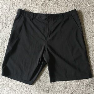 Black golf shorts